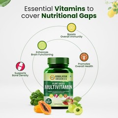 Himalayan Organics Plant Based Multivitamin 60+ Ingredients – Vitamin B1 – 60Cap