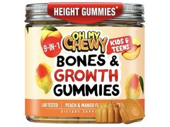 2 Pack Bundle! OH MY CHEWY Bones & Height Growth Gummies Supplement