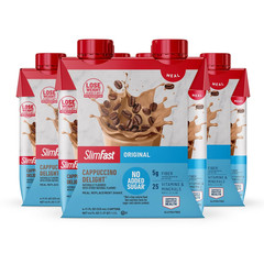 Slimfast Meal Replacement Shake, Original Cappuccino Delight, No Added Sugar, Me