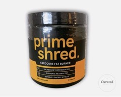 Prime Shred Hardcore Fat Burner Green Tea Caffeine Cayenne 90 ct Exp 12/26