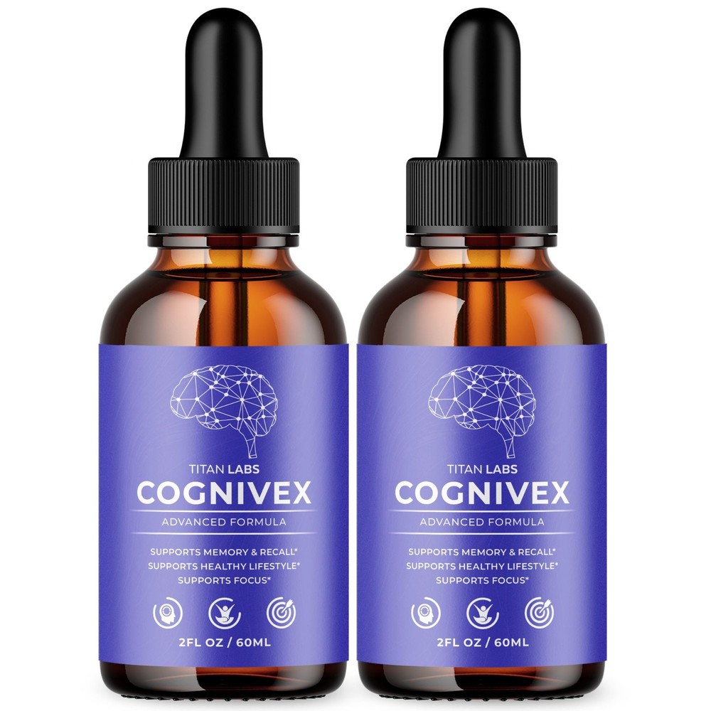 (2 Pack) Cognivex Nootropic Brain Health Support Drops Cogni Vex 60 Servings