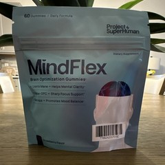 Project SuperHuman MindFlex Brain Optimization Gummies Focus Mood Strawberry 60
