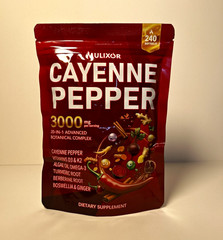 MULIXOR Cayenne Pepper 3000mg 240 Softgels Dietary Supplement, Heart Health