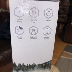 United States National Parks Water Bottle with Stickers Moonlit blue new sealed