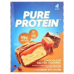Pure Protein Bars, Chocolate Salted Caramel, 20g Protein, 1.76 oz, 12 Ct