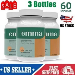 3 Pack Emma Gut Health Supplement 180 Capsules for Bloating Relief & Leaky Gut**
