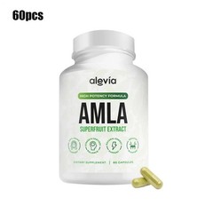 Alevia Organic Amla Capsules 1000mg Indian Gooseberry Antioxidant Supple 60c