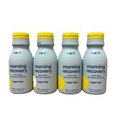 4-Pack More Labs Morning Recovery Drink Sugar-Free Lemon 3.4 fl oz. Exp 05/2027