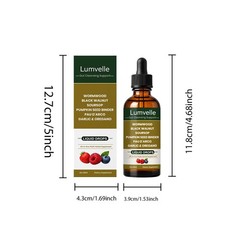 LUMVELLE Wild Harvested Wormwood Herbal Liquid Botanical Supplement Drops 1-3PCS