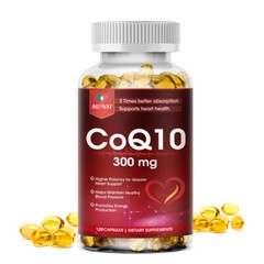 Coenzyme Q-10 300mg Antioxidant,Heart Health Support,Increase Energy,Stamina MX