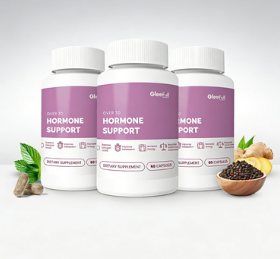Over GleeFull 30 Hormone Support Menopause Supplement for Women Hot Flash Relief