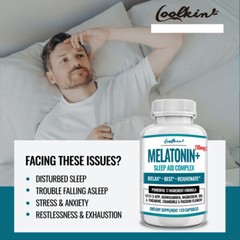 Melatonin+Sleep Aid Complex – Ashwagandha,Chamomile,L-Taurine, 5-HTP, L-Theanine