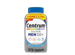Centrum Silver MultiVitamin MultiMineral Complete Vitamin 275 Tabs Men Over 50+