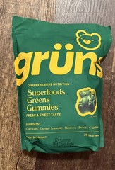 NEW BUNDLE Gruns SUGAR FREE Multivitamin Gummies Superfood Bear 28 Pack x 4