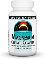 Source Naturals Magnesium Chelate – Supports Nerve & Muscle Function EXP 5/26