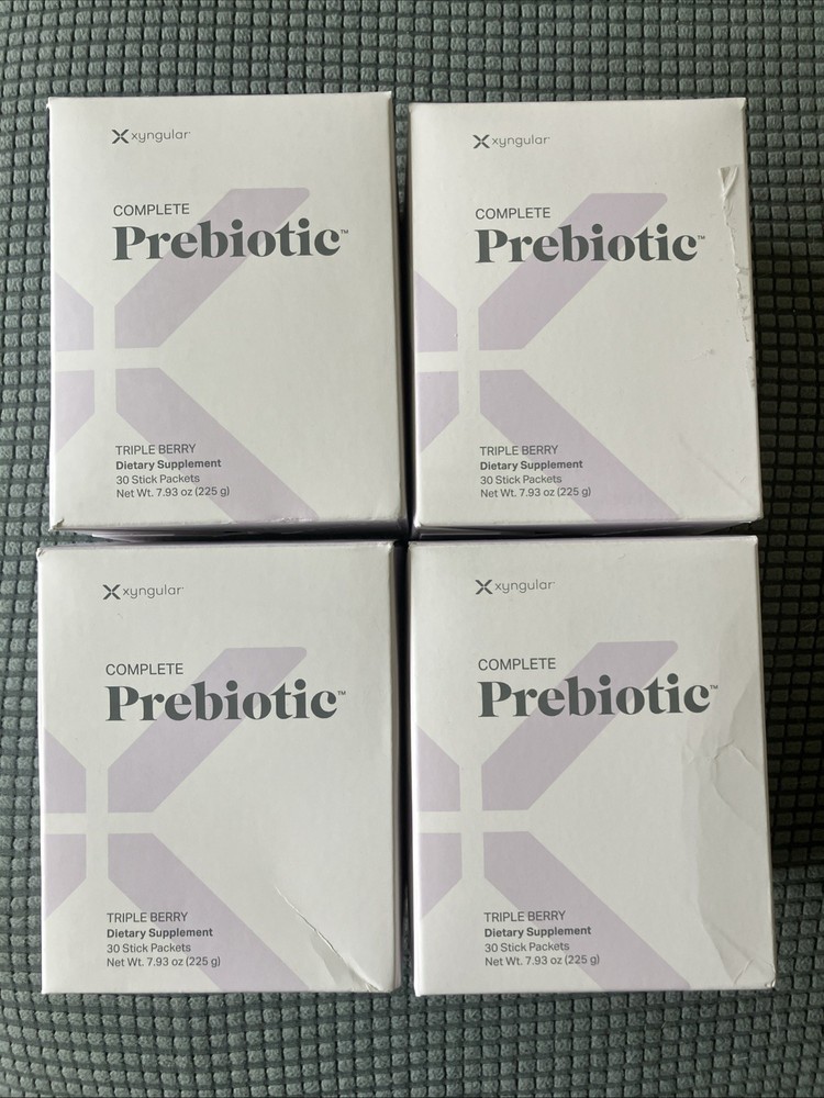 Xyngular Complete Prebiotic 4 boxes 119 Stick Packets *NEW* Exp 03/26