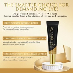 ASAMO Retinol & Vegan Collagen Eye 0.7 Fl Oz (Pack of 1), Whispering Brass