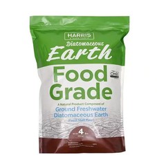 Harris – 4 lbs. (64 Oz)- Diatomaceous Earth Food Grade – 100% Pure