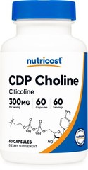Nutricost CDP Choline (Citicoline) 60 Capsules – 300mg