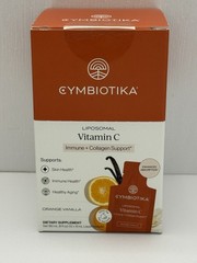 Cymbiotika Liposomal Vitamin C -Immune + Collagen Support/ORANGE VANILLA 12X15ml