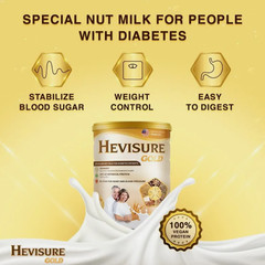 2 Tin Hevisure Gold Diabetic Milk Stabilize Blood Sugar Plant-Based 400g