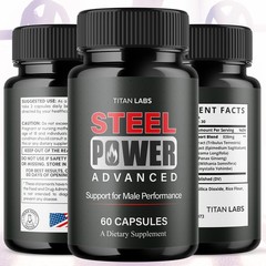 (2 Pack) Steel Power Advanced Male Health Support Supplement SteelPower 120 Caps