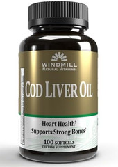 Windmill Cod Liver Oil Softgels, 100.0 Count