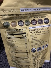 Truvani Organic Plant-Based Protein Powder Banana Cinnamon Non-GMO 315g