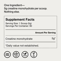 Creatine Monohydrate Powder – Supports Strength, Lean Muscle & Recovery – 90 Ser