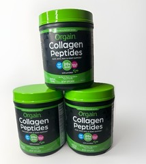 3 Units Orgain Unflavored Collagen Peptide Protein – 16 oz (2156602) Exp 09/27