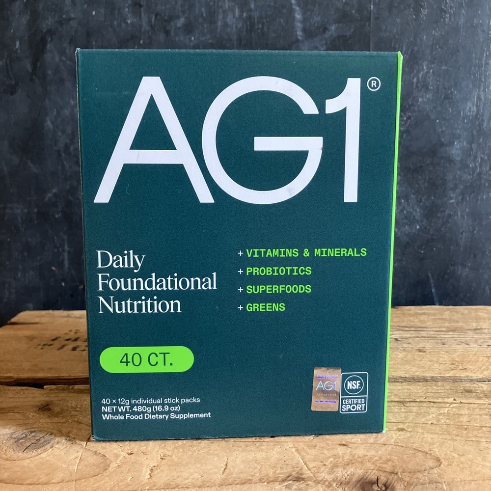 AG1 Greens 40 CT Daily Foundational Nutrition Packet Sealed Box *EXP 05/26*