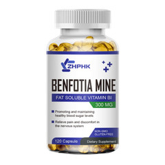 Benfotiamine 300mg 120 Veg Capsules Fat Soluble Thiamine Vitamin B1 NON-GMO