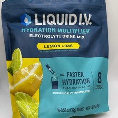 Liquid IV Hydration Drink Mix Lemon Lime 16 Stick Packs 9.03 oz Exp. Sep 2026