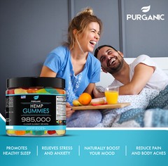 Natural Gummies for Stress Relief – Great for Pain, Insomnia & Anxiety -100ct