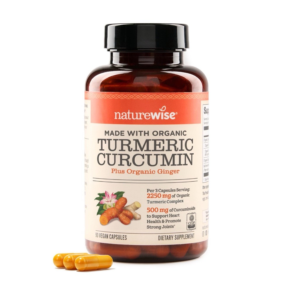 NatureWise Curcumin Turmeric 2250mg – 95% Curcuminoids & BioPerine Black Pepper