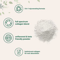 Multi Collagen Peptides Powder 1 lb Hydrolyzed Protein Peptide Type I,II,III,V,X