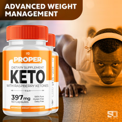 Proper Keto Pills, Proper Keto Supplement for Weight Loss Support (60 Capsules)