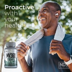 NDS Nutrition MV-360 For Men, 5-in-1 Complete Multivitamin for Men 60 Tablets