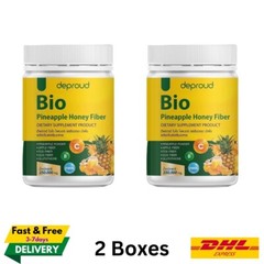 2x Deproud Bio Fiber Pineapple Honey Instant Powder Drink Supplement 250g