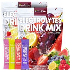 2x Electrolytes Powder, Drink Mix for Energy Boost & Recovery, Hydration Powder