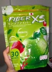 MIKEO Fiber XS Green Apple Detox Drink 30 Sachets Prebiotic Probiotic Sugar Free