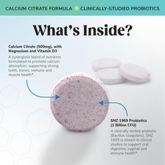 Bariatric Choice Chewable Calcium Citrate 500Mg Vitamin D3 For Bariatric