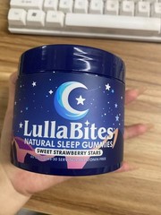 NEW 2 PCS LullaBites Natural Sleep Gummies Strawberry Stars Flavor 60 Gummies