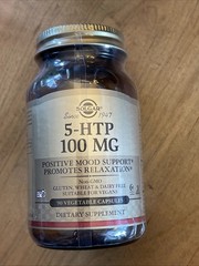 SOLGAR 5-HTP 100mg 90 Vegetable Capsules POSITIVE MOOD SUPPORT, NEW
