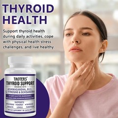 Thyroid Support With Iodine Boost Energy Metabolism Weight Loss 120 Capsules