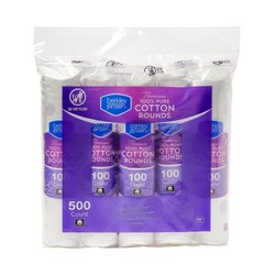 Berkley Jensen Premium 100% Pure Cotton Rounds 500‑Count (5 × 100 Packs)