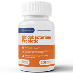 Bifidobacterium Probiotic Supplement 200 Count Capsule | 24/7 Digestive Support
