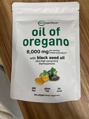 3 Pack Oil of Oregano with Black Seed Oil, 300 Softgels NEW Microingredients