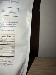 Equip Foods Prime Protein Powder Clean Grass Fed Beef Peanut butter 1.67 1/27exp