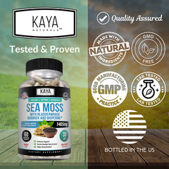 Organic Irish Sea Moss, Bladderwrack & Burdock, Thyroid & Immune Support